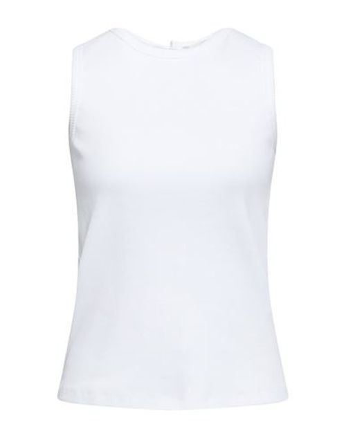 Woman Top White Size 0 Cotton, Elastane