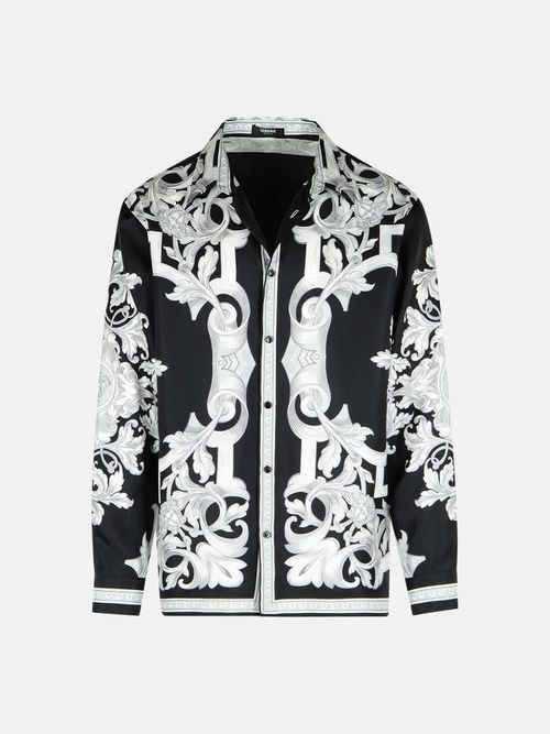 Two-Tone Silk Shirt