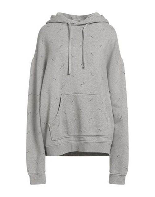 Woman Sweatshirt Light grey Size L Cotton