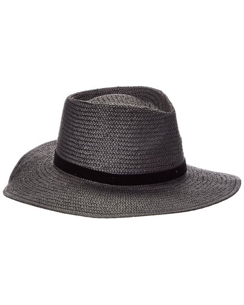 Wide Brim Straw Fedora