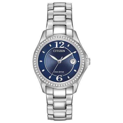 Women's Eco-Drive Stainless Steel Crystal Watch