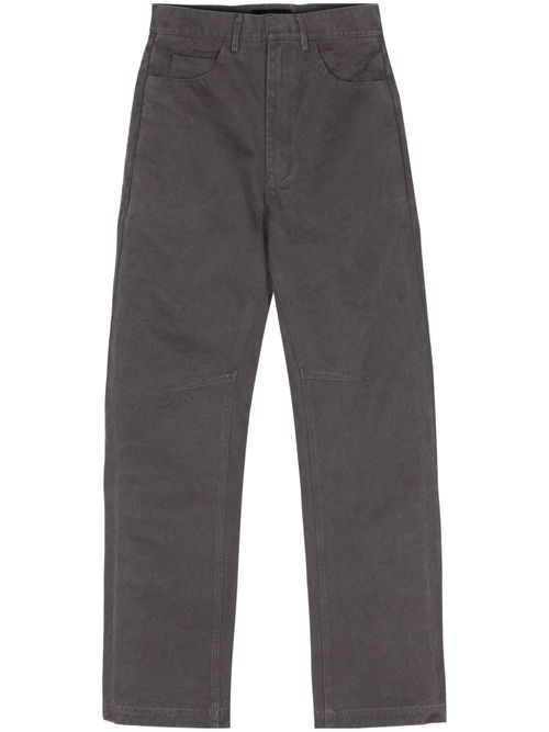 Task mid-rise straight-leg trousers - Grey