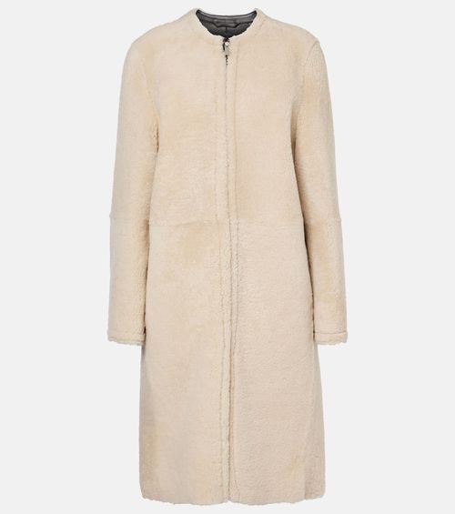 Zipped teddy shearling coat
