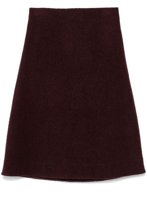 A-line midi skirt - Red