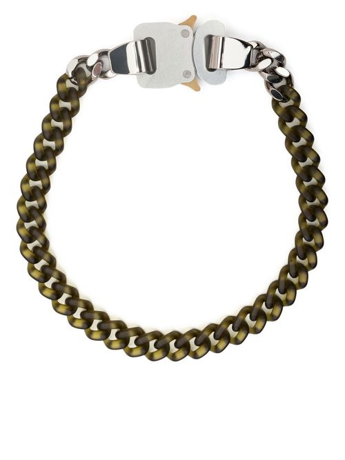 Seat-belt choker necklace - Green