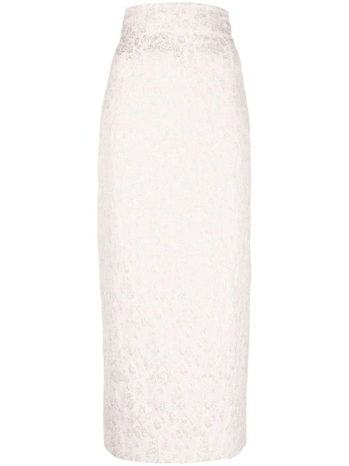 Jacquard pencil skirt - Pink