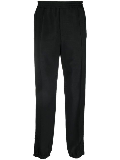 Ankle zips track pants - Black