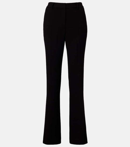 High-rise wool flared pants