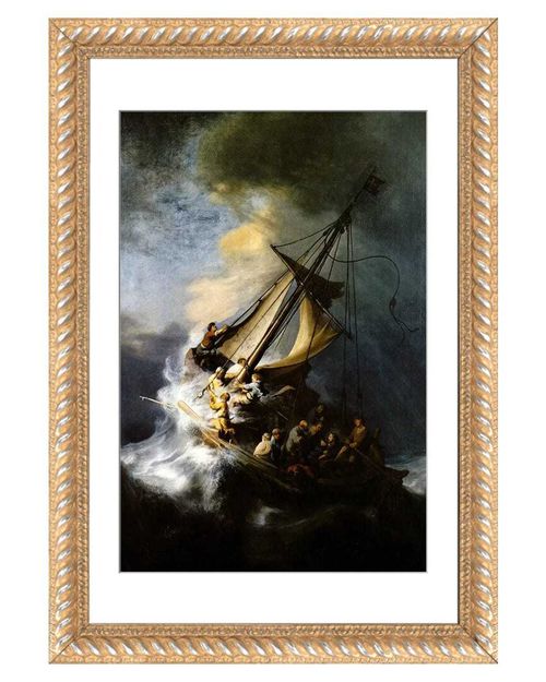 The Storm On The Sea Of Galilee By Rembrandt Van Rijn Wall Art