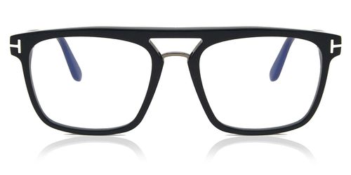 Tom Ford FT5942-B Blue-Light Block 090 Men's Glasses Blue Size 54 - Free Lenses - HSA/FSA Insurance - Blue Light Block Available
