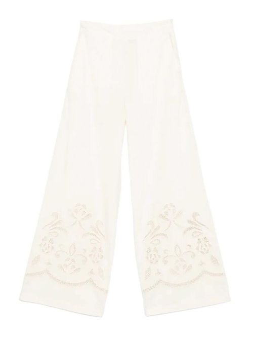 Lunamaris Embroidery Co Popline Cropped Pants