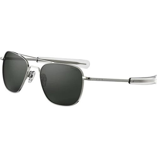 Randolph Engineering Unisex AF145 Gunmetal Outlet sunglasses Metal Rifle barrel Grey Squared Norma