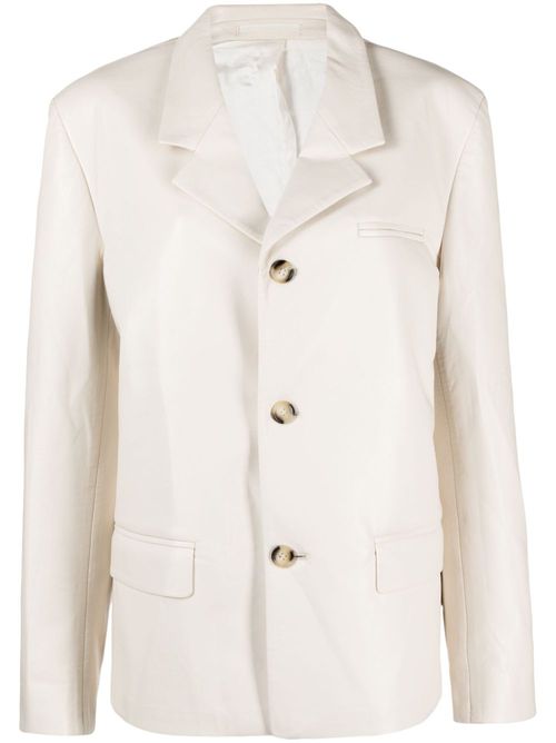 Single-breasted blazer - Neutrals