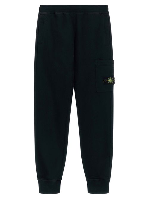 Badge Logo Cargo Joggers — Black