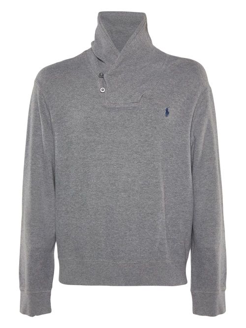 Pre-owned high-neck sweater - Grey