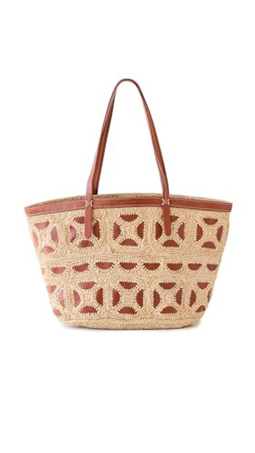 Vanessa Bruno Women's Panier Bag, Cognac, Brown, Tan, One Size