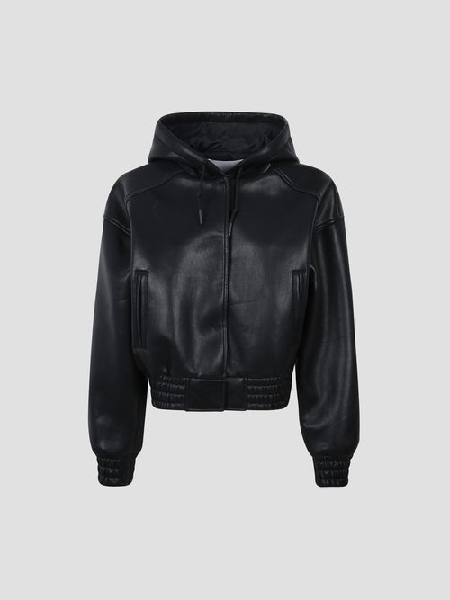 Mini Faux Leather Bonded Bomber