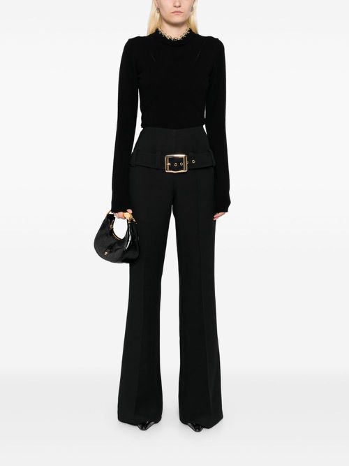 Macar high-waisted trousers - Black