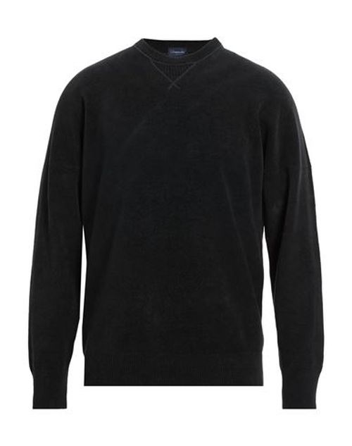 Man Sweater Black Size 40 Cotton, Virgin Wool