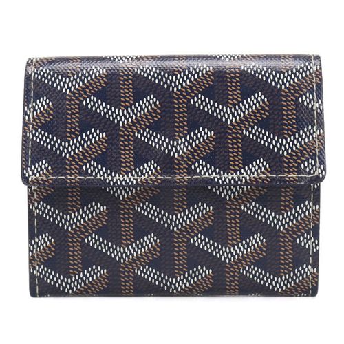 Goyard Navy Canvas Wallet Bi-Fold Pre-Owned