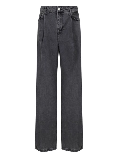 Selected Femme straight-leg trousers - Grey