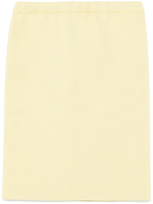 Ribbed-knit skirt - Green