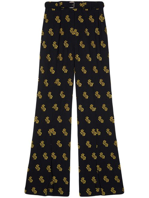 Fil-coupé trousers - Black
