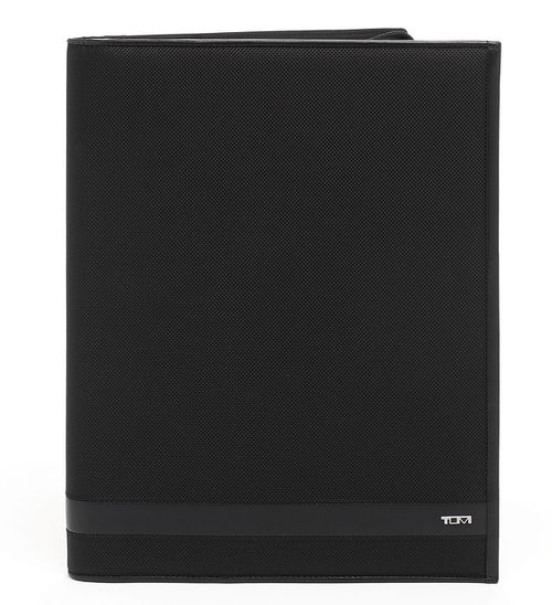 Alpha Black Zip-Around Letter Pad