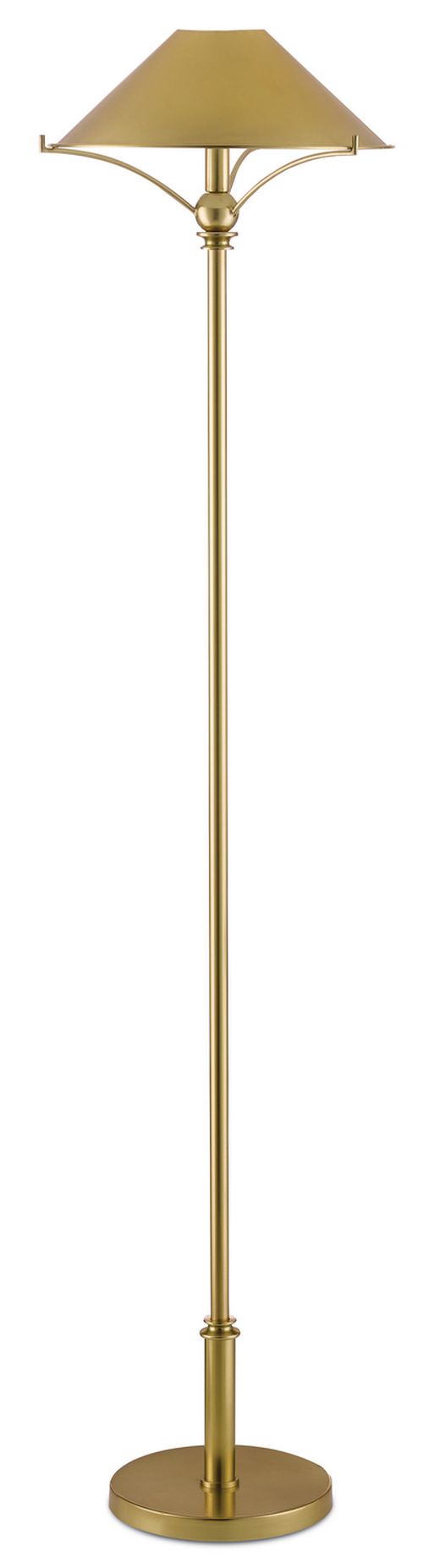 Polished Brass One Light Floor Lamp from the Maarla Collection