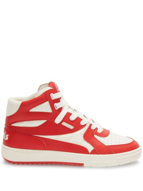 University high-top leather sneakers - White