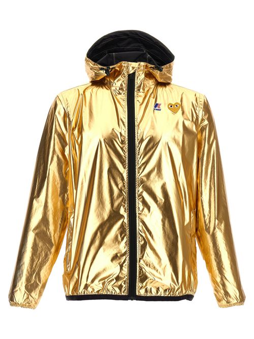 Gold Logo Print Jacket