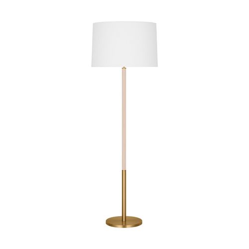 Burnished Brass One Light Floor Lamp from the Monroe Collection