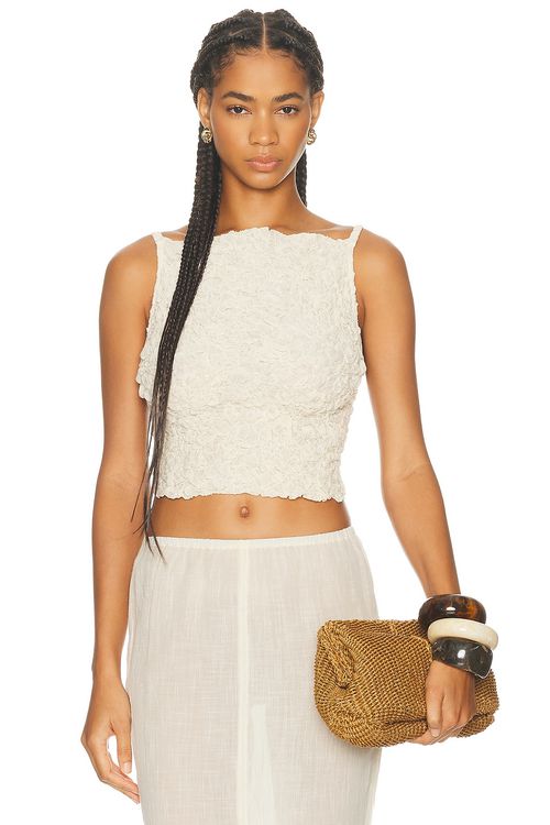 TG Botanical Raquel Top in Off White - Cream.  S also in