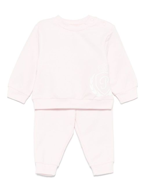 Logo-print tracksuit set - Pink