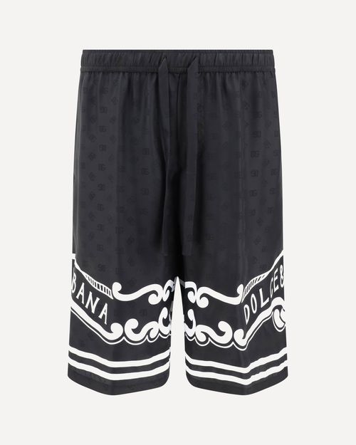 DOLCE & GABBANA Silk Shorts Male 46