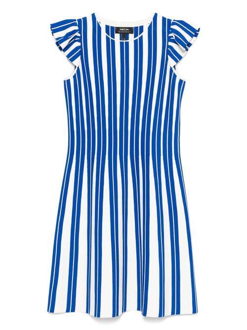 MARCCAIN striped mini dress - White