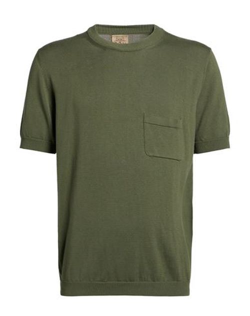 Rakkì Wear Man Sweater Military green Size 36 Cotton
