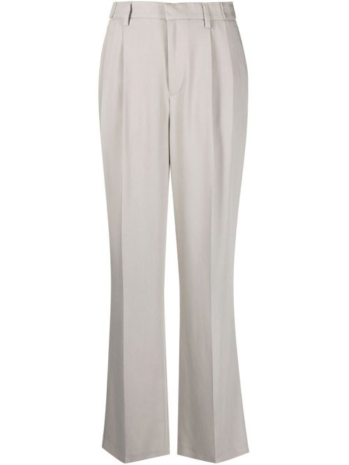 Straight-leg tailored trousers - Grey