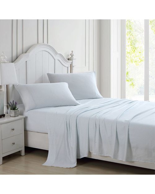 Ramona 4Pc Blue Sheet Set