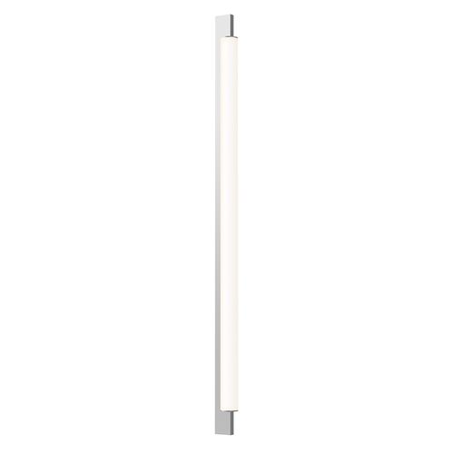 Bright Satin Aluminum LED Bath Bar from the Keel Collection