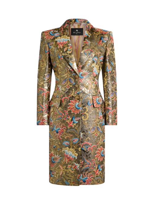 Paisley Jacquard Coat