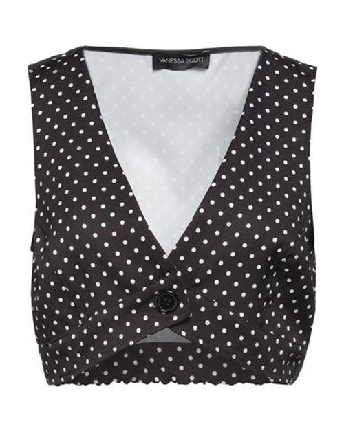 Woman Top Black Size M Polyester, Textile fibers