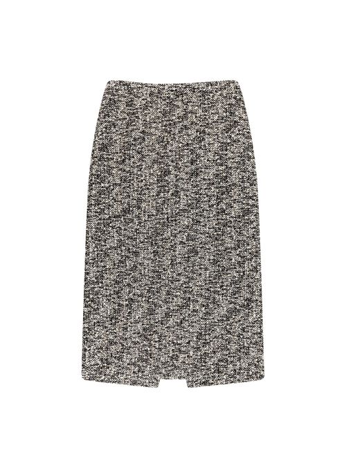 Midi Skirt In Laminated Bouclé Fabric