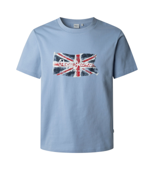 Pepe Jeans for man. PM509384 Clag T-shirt blue (M), Casual, Cotton, Short sleeve, Sustainable