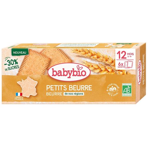 Babybio Biscuits - 12 months and + - Small butter - ORGANIC 6 sachets small butter