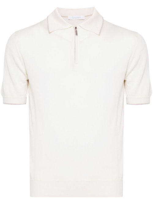 Knitted polo shirt - Neutrals