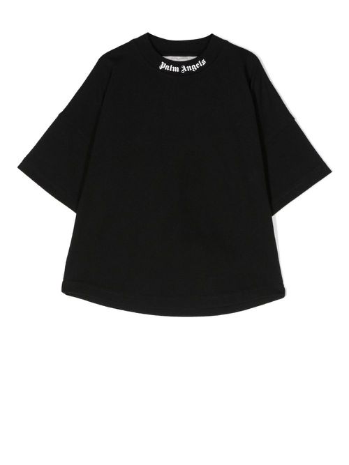 Overlogo cotton T-shirt - Black