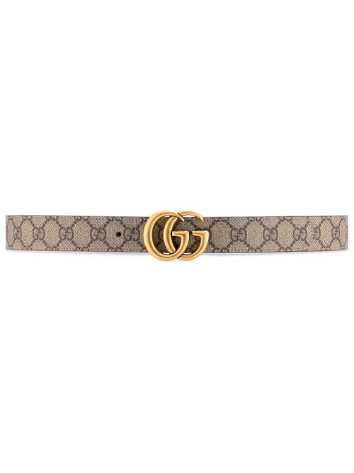 GG Marmont reversible belt - Neutrals