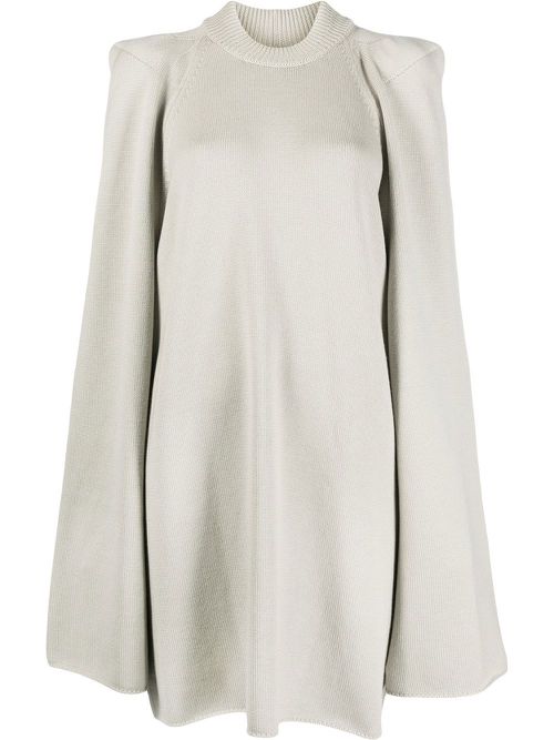 Tec exaggerated-shoulder jumper - Neutrals