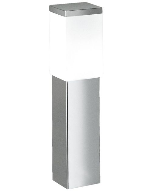 Calgary 1 Light Outdoor Path Light With Stainless Steel Finish & Opal Frosted Glass Shade